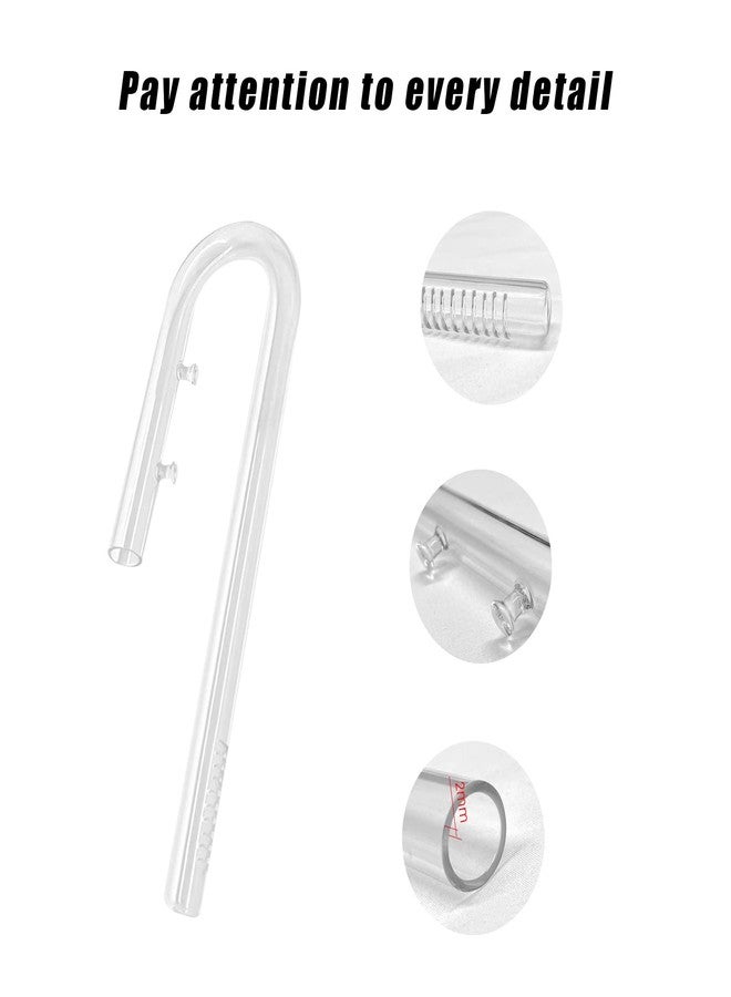 FZONE 13mm Aquarium Glass Lily Pipe Kits with Lily Inflow Lily Outflow and Brush for 3/4" ID (12/16mm) Tubing - Image 3